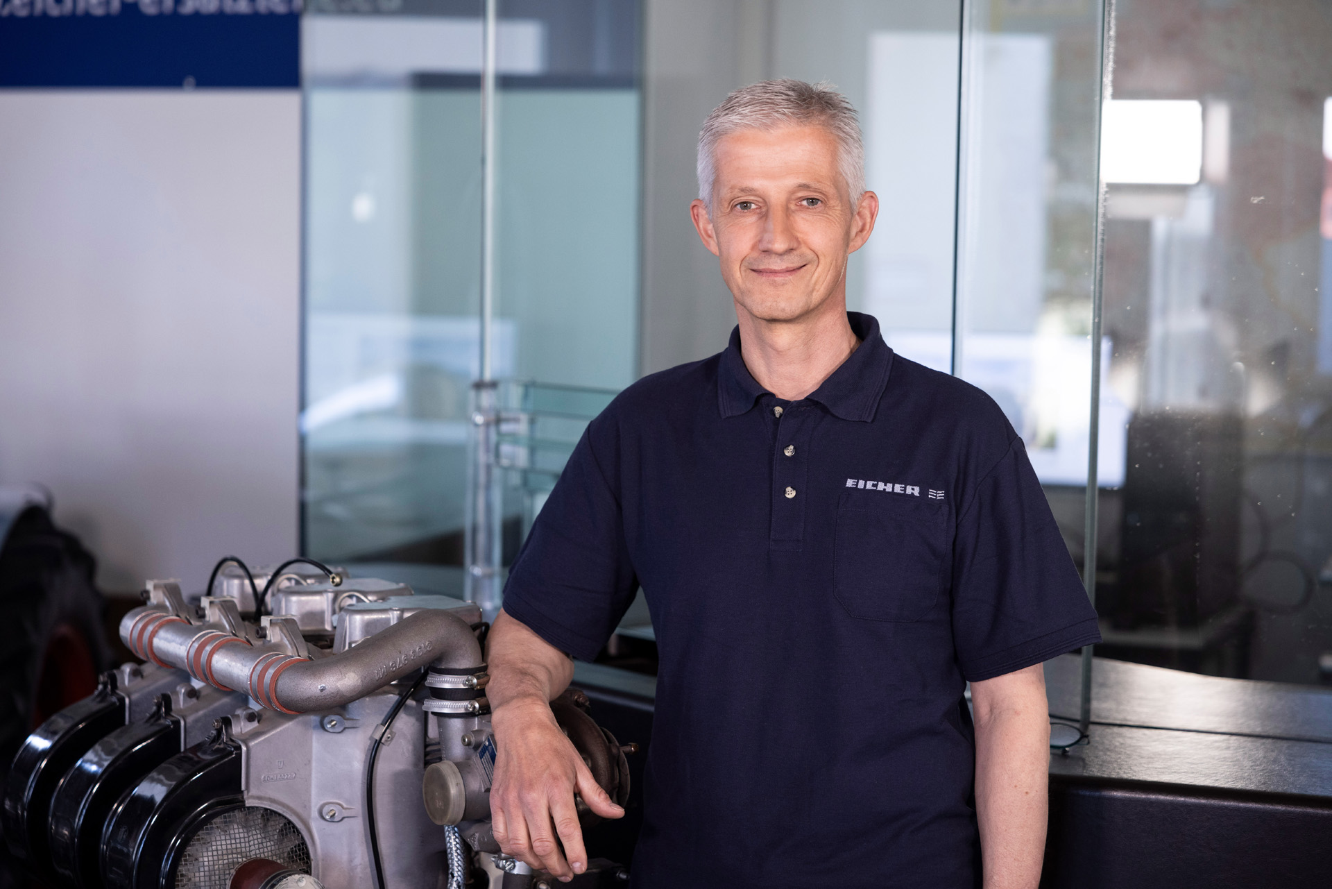 Mitarbeiter Peter Schmid der Eicher Vertriebs GmbH im Portrait