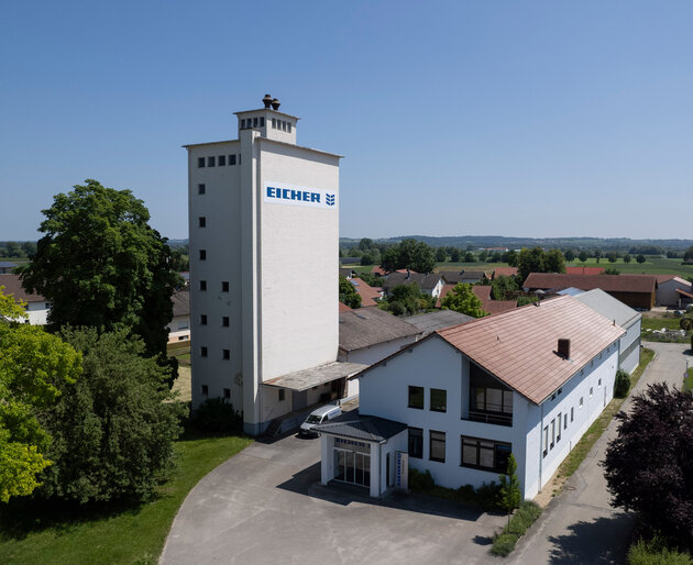 Außenansicht des Gebäudes der Eicher Vertriebs GmbH